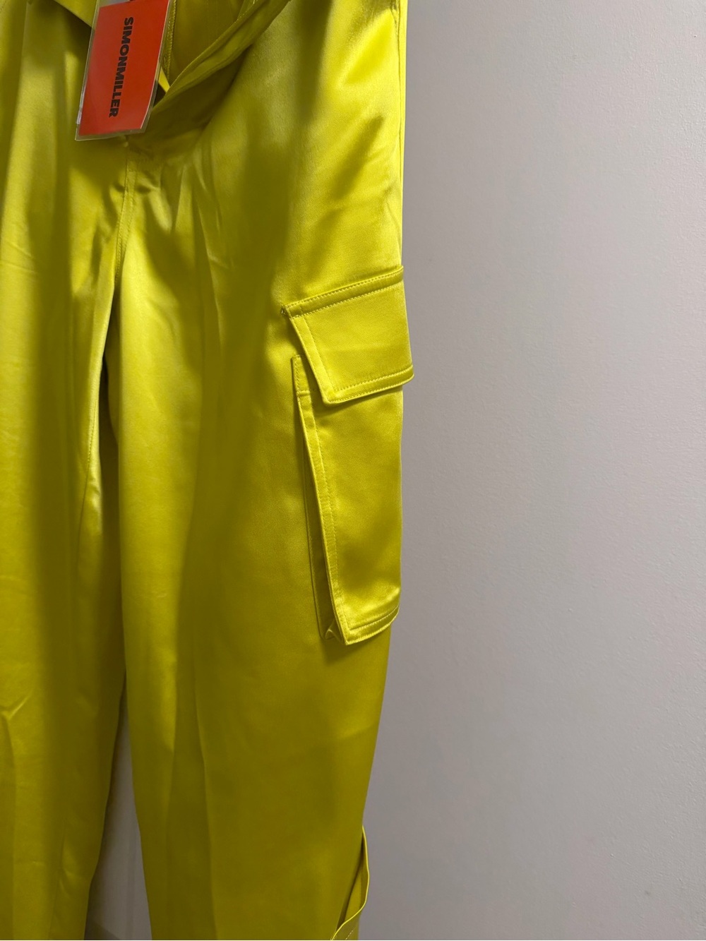 NEW Simon Miller Satin Rhodes Pants in Valley Green - Picture 5 of 11
